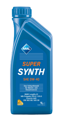 Моторное масло Aral SuperSynth 0W-40, 1л